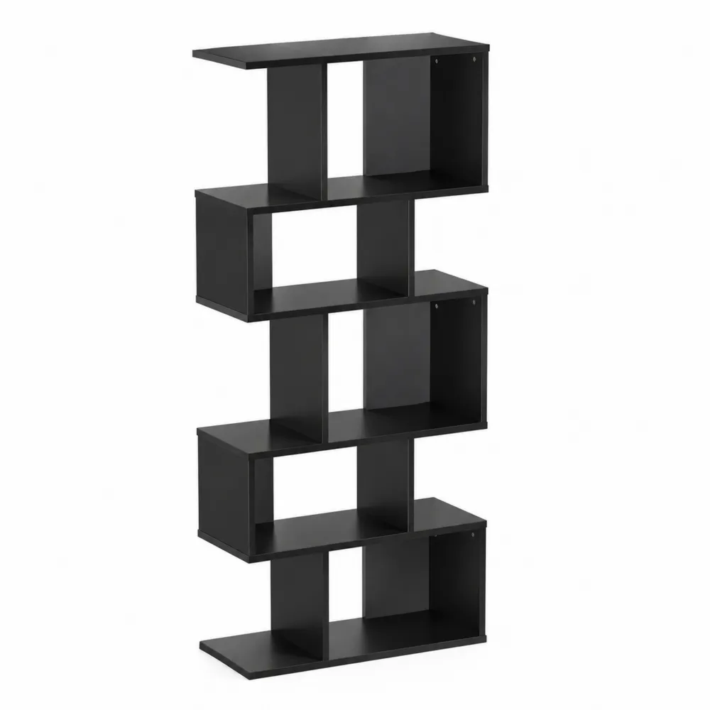 Étagère en bois MDF Noir 126cm